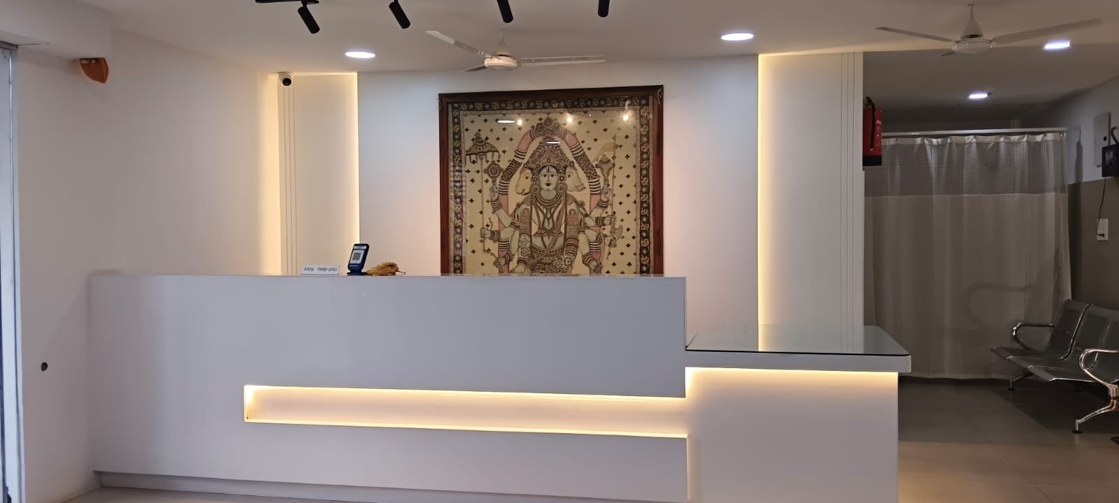Balaji Orthopaedic illuminated main reception counter